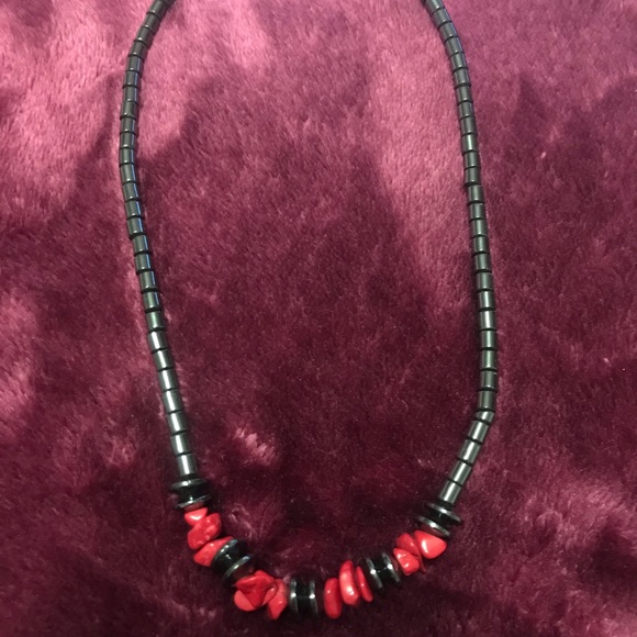 🎉2 for$20NEW Hematite Assorted Color Chips Neckla - Picture 3 of 5
